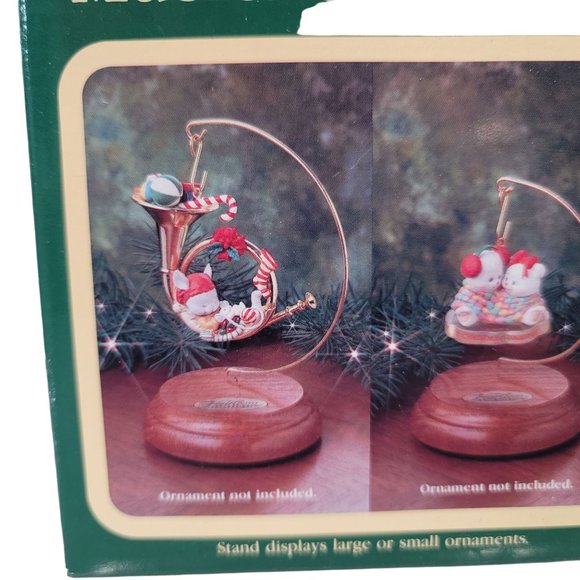 Carlton Cards NWT "Musical Ornament Display Stand" 1992 Christmas display vintag - Picture 4 of 4